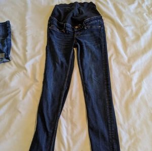 Bundle lot Maternity jean denim panel h&m gap crop